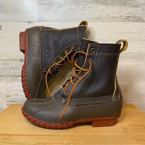 Brown and Red Original L.L. Bean Boots